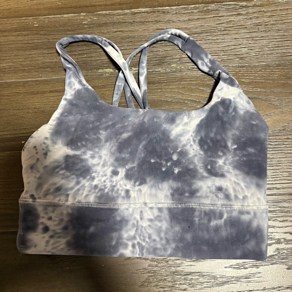lululemon athletica Gray Tie-Dye Sports Bra